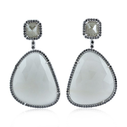 Orecchini oro bianco kt - oro,