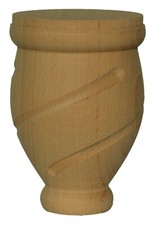 4 Piedini per mobile in legno