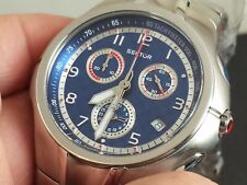 Orologio al quarzo originale nuovo alluminio settore 185 cronografo w.r. 100 metri uomo nuovo