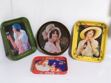 LOTTO 4 vassoi coca cola anni '80 VINTAGE