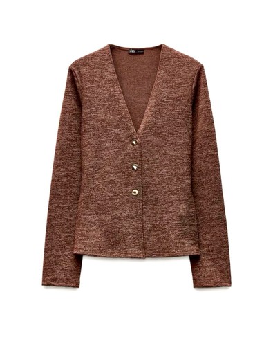 Zara rust brown marled - rust,
