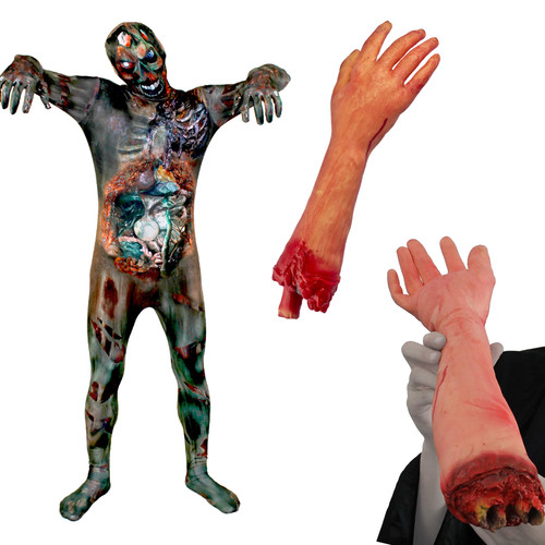 Tuta pelle zombie braccio - tuta,
