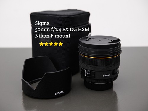Sigma 50mm dg hsm x - sigma, f/1.4