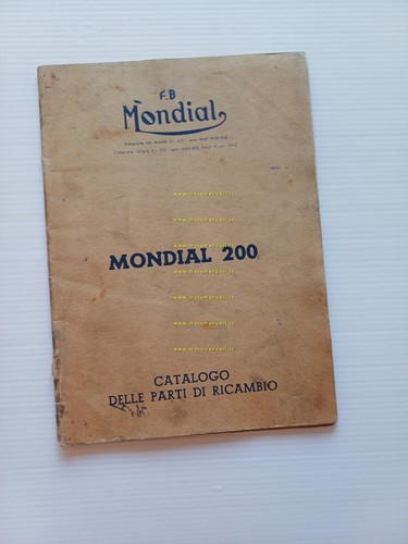 Mondial 200 1955 catalogo