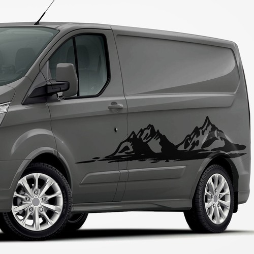 Adesivo auto montagna esterno