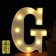 Lettere Dell’Alfabeto Luminose Con Luci a LED, Decorative, a Batteria, per Ricev