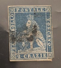 Francobollo Italia - Toscana Scott 5 - Valore Gatto 160,00€