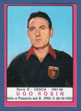 FIGURINA CALCIATORI PANINI 1967/68 REC/REMOVED - ROSIN - GENOA
