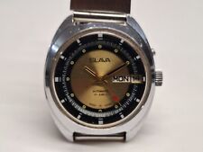 Slava vintage orologio uomo meccanico automatico 37 mm di forma cal. S2427