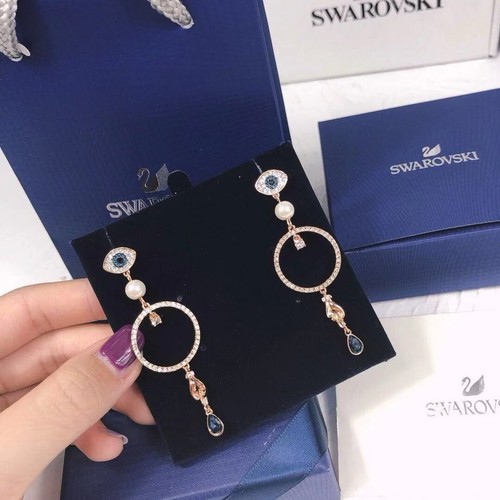Orecchini cerchio swarovski - orecchini,