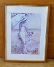 VECCHIO QUADRO CON FOTOLITO INNOCENZO MELANI 65 X 48 (SFG)