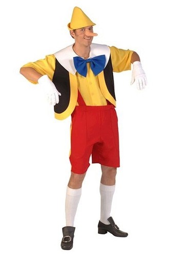 Costume uomo pinocchio libro - costume,