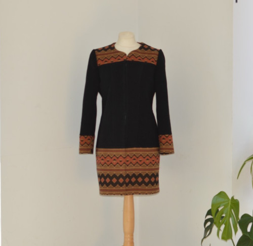 Cappotto donna vintage stampa