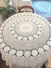 copritavolo rotondo fatto a