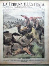 La Tribuna Illustrata 15 Aprile 1917 WW1 Palestina Tedeschi Croce Rossa Medaglie