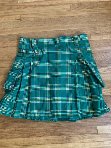 Scottish style green - green, tartan