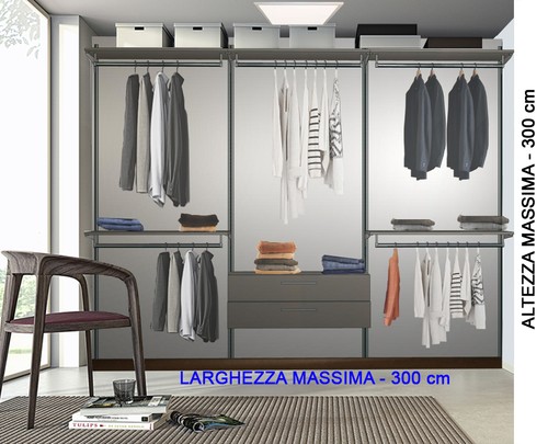 Cabina armadio alluminio - cabina,