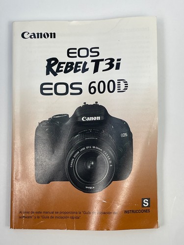 Spanish canon eos rebel t3i - rebel,