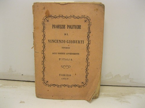 Gioberti vincenzo profezie - gioberti, vincenzo,