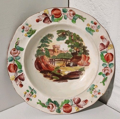 Antique staffordshire plate - antique,