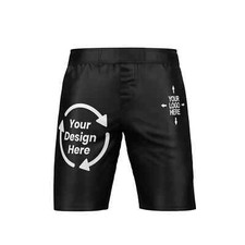 New CUSTOM BLACK MMA SHORTS