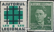 Francobolli Romania 1940 Mi z IIa-z IIb (completa edizione) MNH 1940 Costretti A