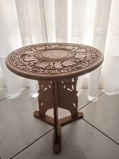 Tavolino Etnico in legno intagliato arredo casa