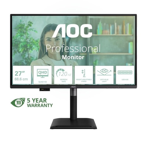 Aoc monitor led ips qhd - led,