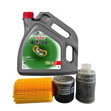 KIT OLIO CASTROL 4LT + FILTRO ARIA OLIO E GASOLIO PER PIAGGIO APE CAR-MAX DIESEL