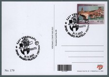 ITALIA -MALTA 2025 "141° VERONAFIL"  POST CARD MALTA CON 2 ANNULL1 ENTRA E LEGGI