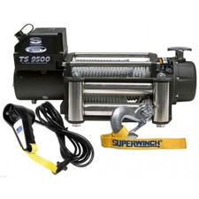 Verricello Elettrico Superwinch Tigershark 9500 12V Cavo Acciaio 4x4 Off-Road