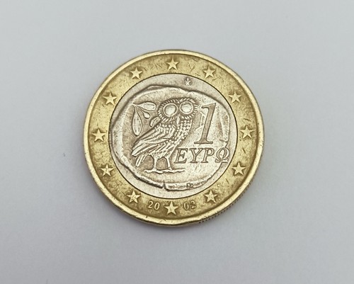 Moneta euro anno - 2002, gufo