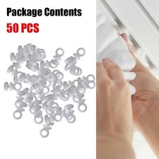 50x Bianco Plastica Tenda