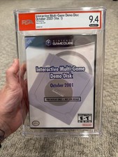 PSA Graded 9.4 A++ Sigillato Ottobre 2001 Interattivo Multigioco Demo Disc Gamecube