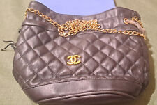 Originale CHANEL Borsa Vintage  tote bag in pelle con catena dorata