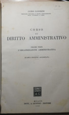 Zanobini Corso di diritto amministrativo vol. III° Giuffrè 1949