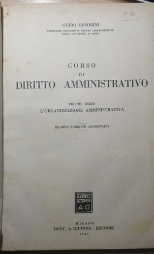 Zanobini corso diritto - zanobini, di