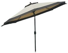 OMBRELLONE DA GIARDINO ESTERNO BAR TERRAZZA ALLUMINIO CON SNODO SABBIA 00461