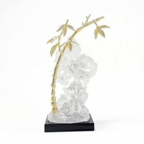 Scultura con base cristallo - base,