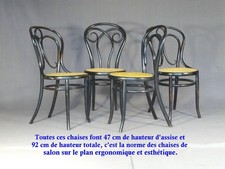 Set de 4 chaises KOHN "noir
