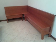 Panca ad angolo in ciliegio