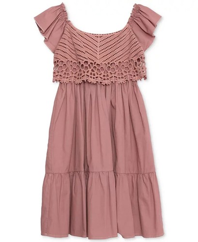 Vestito babydoll all'uncinetto