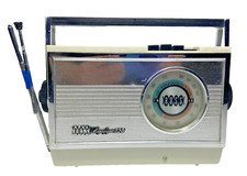 Ross Magnifique 120 Transistor Radio AM/FM Antenna Portatile MCM VINTAGE