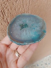 Minerali  **  SEZIONE ALTA DI AGATA CELESTE VERDE