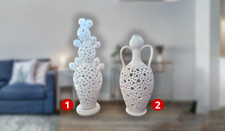 Cactus Pugliese o Anfora in Ceramica Traforate Lavorate a Mano - Terracotta