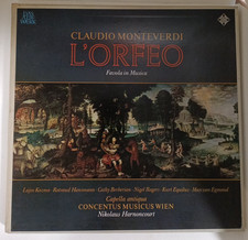 MONTEVERDI - L' Orfeo 3x LP 33 giri BOX TELEFUNKEN CLASSICA