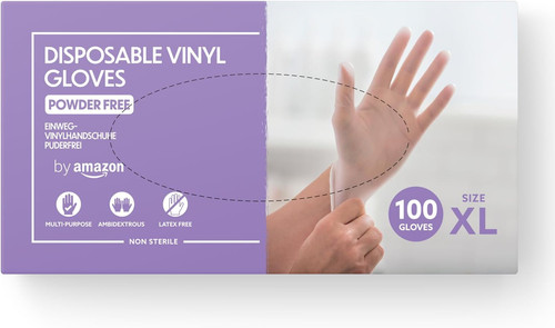 Guanti monouso in vinile - in,