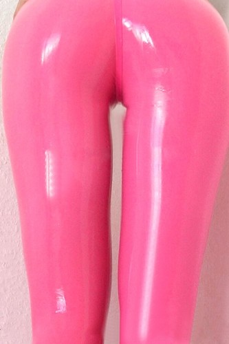 Pantalone donna rosa lattice