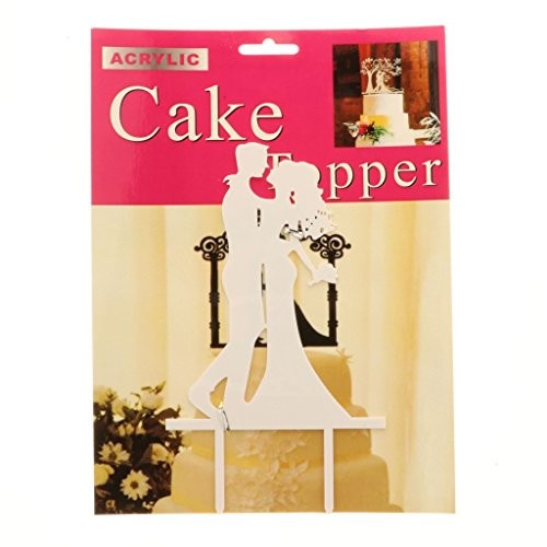 Cake topper sposi - abbraccio, in