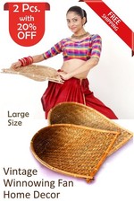 Cesto bohemien vintage unico tribale asiatico ecologico arte popolare da parete fatto a mano